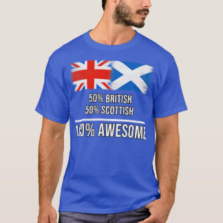 50 Britische 50 Schottische 100 Phantastisches Ges T-Shirt