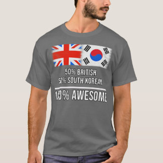 50 Britische 50 Südkoreaner 100 Phantastisches Ges T-Shirt