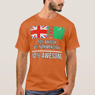 50 Britische 50 Turkmenistani 100 Phantastisches G T-Shirt