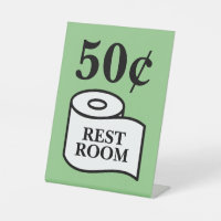 50 Cent für die Toilettenpapier-Rolle des öffentli