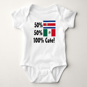 50% Costa Rican 50% Mexikaner 100% niedlich Baby Strampler