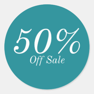 50% de réduction sur autocollant