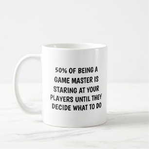 50% der Spieler, die ein Game Master sind, spielen Kaffeetasse