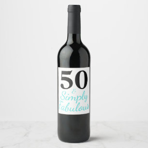 50 & einfach fantastisch weinetikett