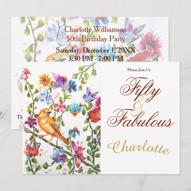 50. EINLADUNG (Vorne/Hinten)