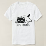 50% Energy Funny Low Battery Mood Design T-Shirt<br><div class="desc">50% Energy: Feeling only half alive? This 50% Energy design is perfect for those low battery days when coffee isn’t enough. A funny and relatable design for introverts,  students,  gamers,  office workers,  and anyone running on half power.</div>