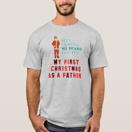 50. Erste Weihnachten als Vater frohe Weihnachten  T-Shirt