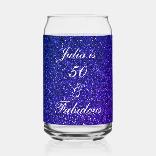 50 Et Fabuleuse Parties scintillant Bleue Annivers