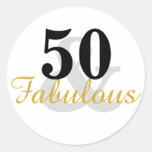 50 et fabuleux 50e Stickers Anniversaire