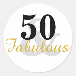 50 et fabuleux 50e Stickers Anniversaire