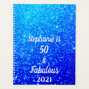 50 Et Fabuleux Anniversaire Deep Blue Ombre Glitte