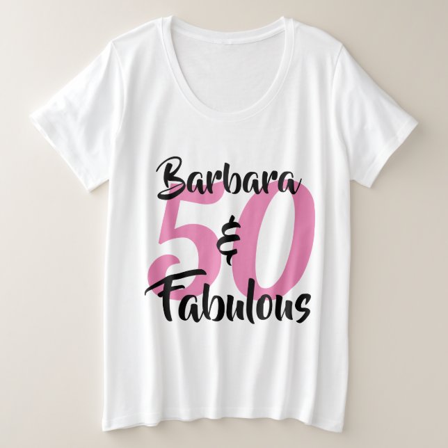 50 et fabuleux fête d'anniversaire personnalisée (Design devant)