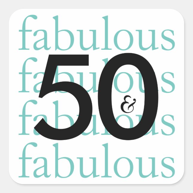 50 et fabuleux Stickers Anniversaire (Devant)