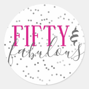 50 et fabuleux Stickers de fête d'anniversaire