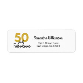 50 et Fabulous Gold et Étiquette noir