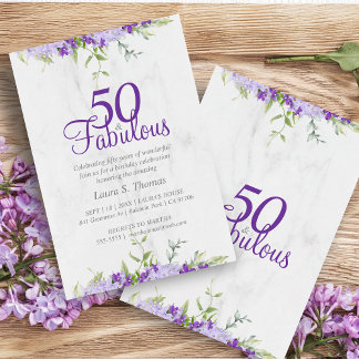 50 & fabelhafte Lila Aquarelltöne