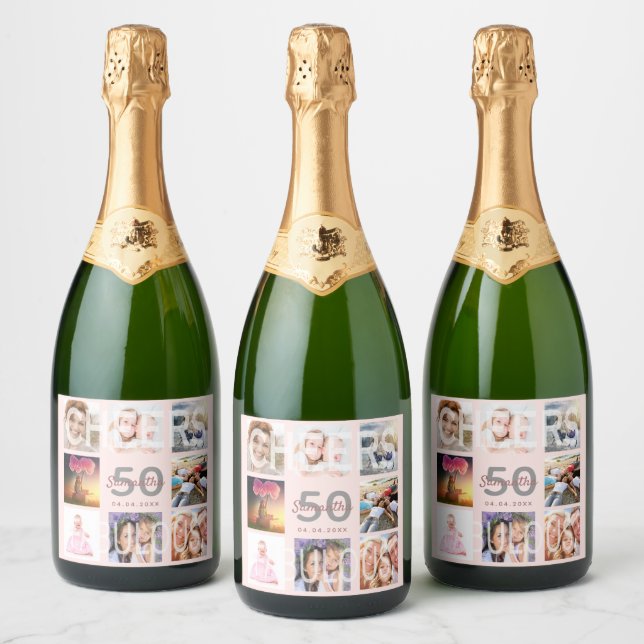 50 fabelhafte Rose Gold Foto feiert Party (Flaschen)