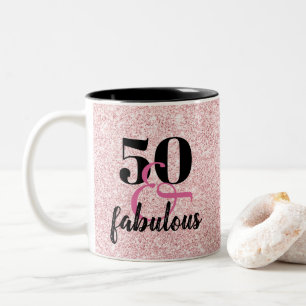 50 & Fabuleux 50e Anniversaire Mug Cadeau