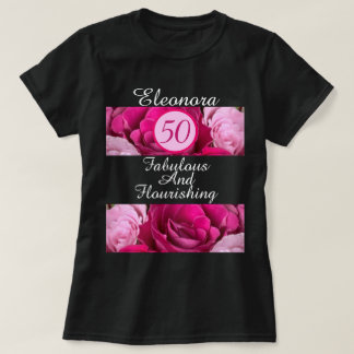 50 Fabuleux et florissant T-shirt noir personnalis