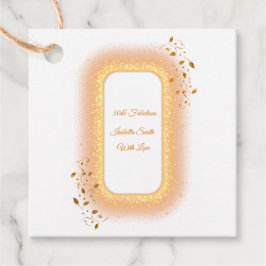 50& Fabuleux or fête d'anniversaire étiquettes de