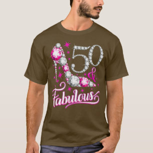 50 Fabuleux t-shirt 50e anniversaire pour femmes