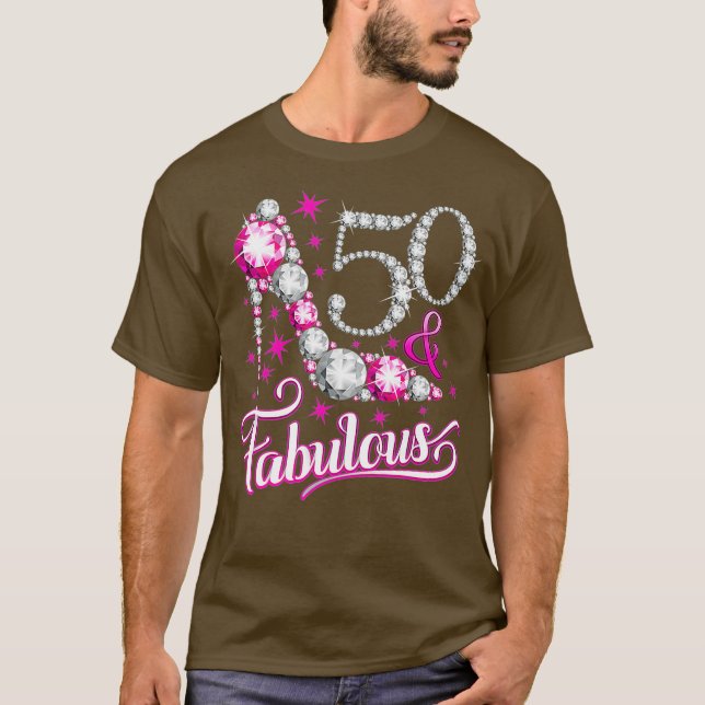50 Fabuleux t-shirt 50e anniversaire pour femmes (Devant)