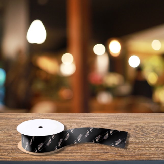 50 & Fabulous 50. Geburtstag Boho Feathers Satinband (Von Creator hochgeladen)