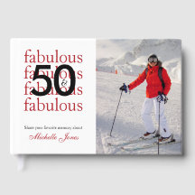 50 & Fabulous Custom Photo Name 50th Birthday