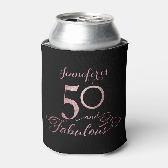 50 Fabulous Geburtstag Dosenkühler (Kanne Vorderseite)