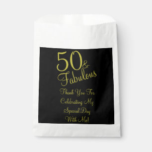 50. & Fabulous Geburtstag Vielen Dank für Ihr Inte Geschenktütchen