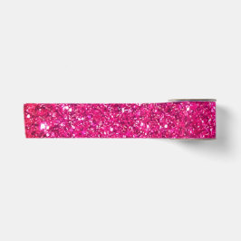 50& Fabulous Gold Hot Pink Glittery Glam Satinband