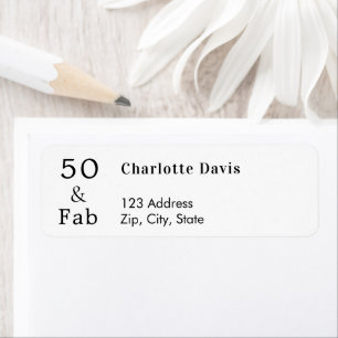 50 Fabulous Return Address Label