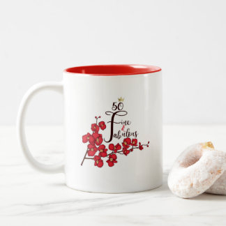 50 feine und fabelhafte Kaffee-Tasse Zweifarbige Tasse