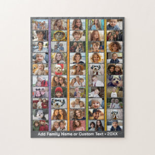 50-Foto-Collage - Benutzerdefinierter Text - Farbi