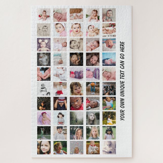 50 Foto Collage einzigartige personalisierte DIY (Vertikal)