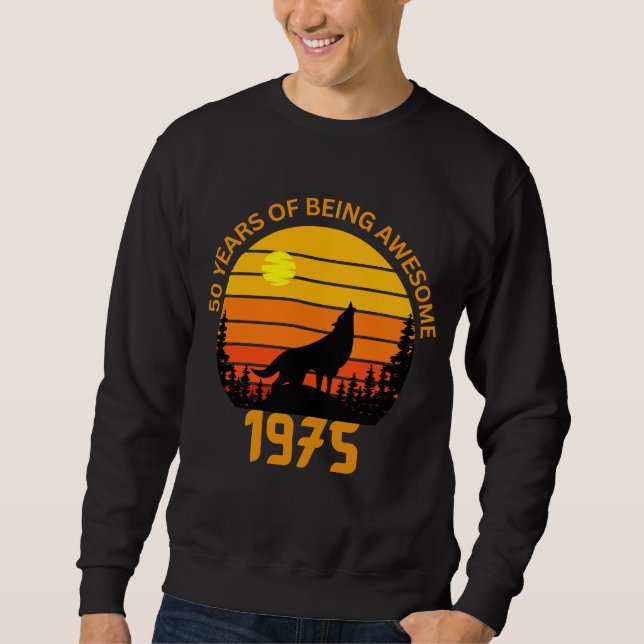 50. Geburtstag 1975 Vintag Sweatshirt (Vorderseite)