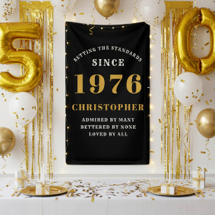 50. Geburtstag 1976 geboren Namen hinzufügen Schwa Banner