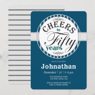 50. Geburtstag - 50 Jahre Einladung