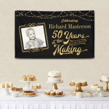 50. Geburtstag 50 JAHRE IM MAKING Black & Gold