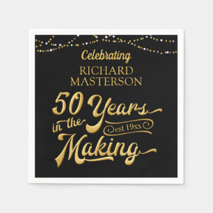 50. Geburtstag 50 JAHRE IM MAKING Serviette