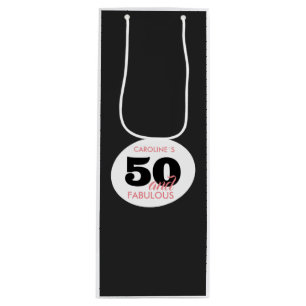 50. Geburtstag 50 und fabelhaft Geschenktüte Für Weinflaschen