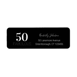 50. Geburtstag 50 und fabelhafter Schwarz-weißer G