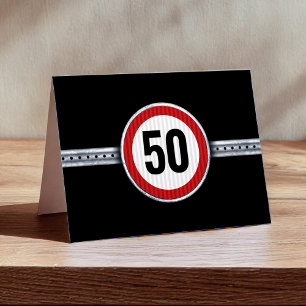 50. Geburtstag - ALLES IST ERLAUBT Dankeskarte