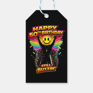 50. Geburtstag alter Skool-Raver schottische Rave- Geschenkanhänger