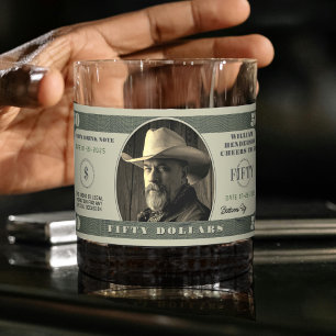 50. Geburtstag auf 50 Dollar Whiskyglas
