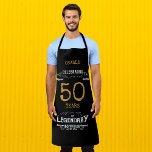 50. Geburtstag Black Gold Legendary Funny Schürze<br><div class="desc">Eine personalisierte,  elegante 50. Geburtstag GRILLEN Schürze,  die sich leicht an den Geburtstag anpassen lässt.</div>