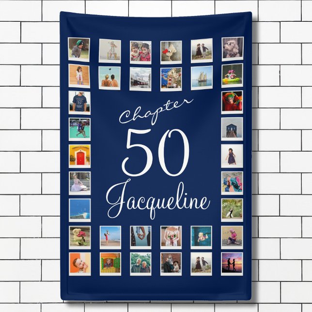 50. Geburtstag Blue Banner (Von Creator hochgeladen)