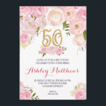 50. Geburtstag Blumeneinladung, Einladung<br><div class="desc">50. Geburtstag Blumeneinladung, </div>