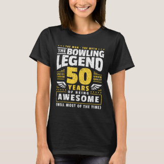 50. Geburtstag Bowling 50 Jahre alter Bowler T-Shirt