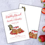 50. Geburtstag Brunch Strawberry Waffles Einladung<br><div class="desc">Diese Party Einladung mit Strawberry Waffeln zum Geburtstag Brunch ist mit einem zeichn von Erdbeerwaffeln geschmückt, die mit einem hübschen Schmetterling geschmückt sind und den perfekten Ton für jeden Brunch bieten. Leicht editierbar, personalisieren Sie diese Einladung mit Ihren Details für ein nahtloses Erlebnis und machen Sie Ihre Geburtstagsparty planen mühelos!...</div>